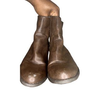 Forever 21 Size 7 Brown Leather High Heeled Ankle Boots